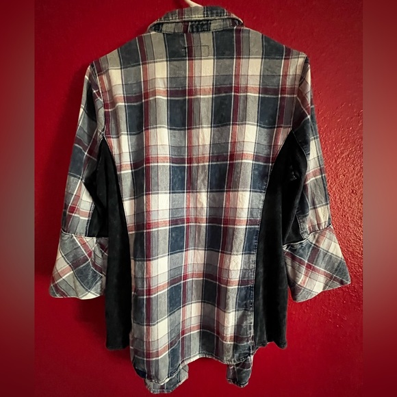 Cavalie Plaid Button-down shirt, L - Picture 4 of 9